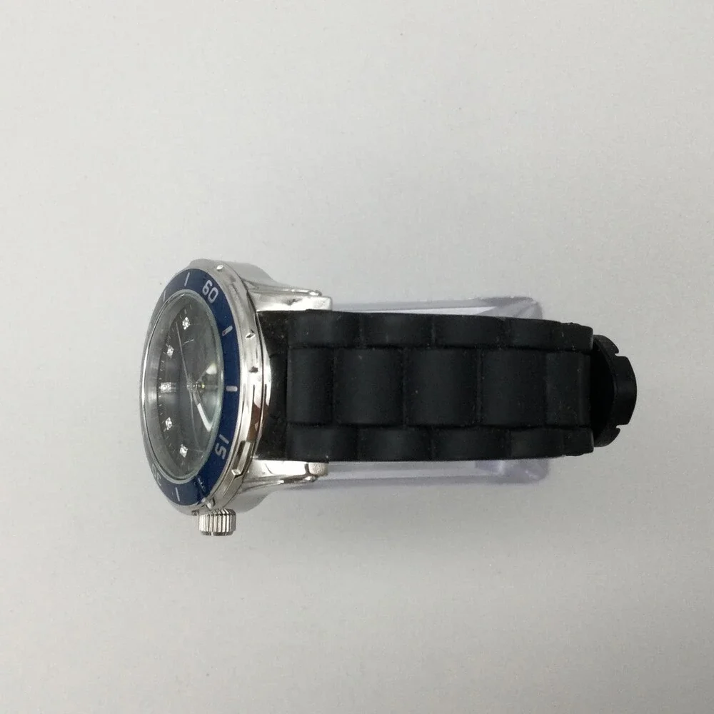 Relic Womens Watch 34mm Blue Dial Black Silicone Strap ZR11922 Box New Battery